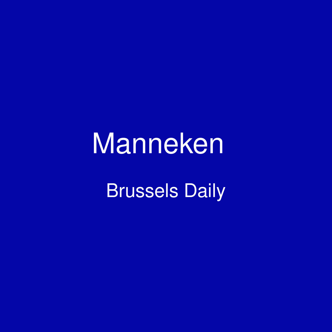Manneken Podcast Cover